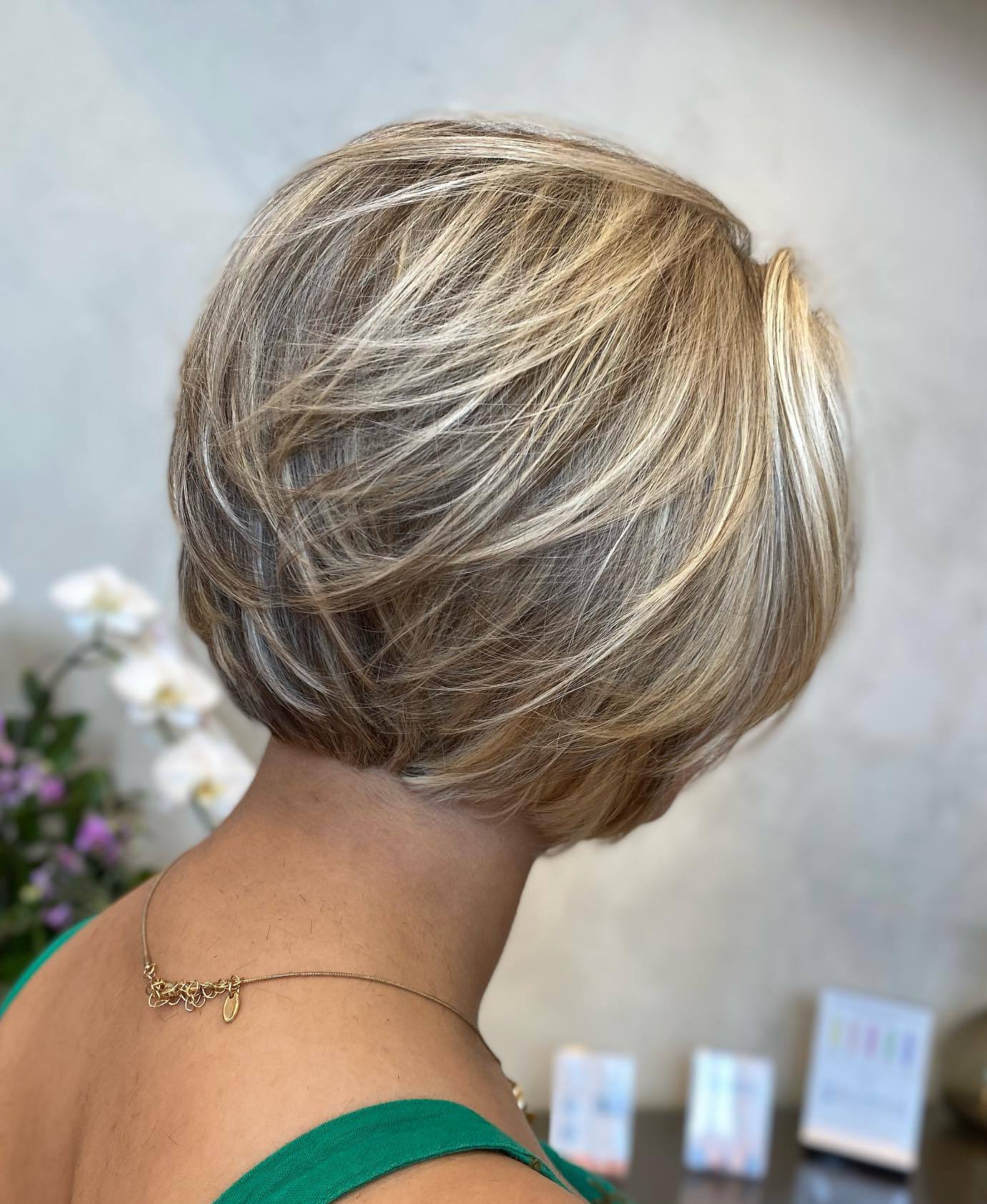 Neck-Length Layered Pixie Bob for Thick Hair