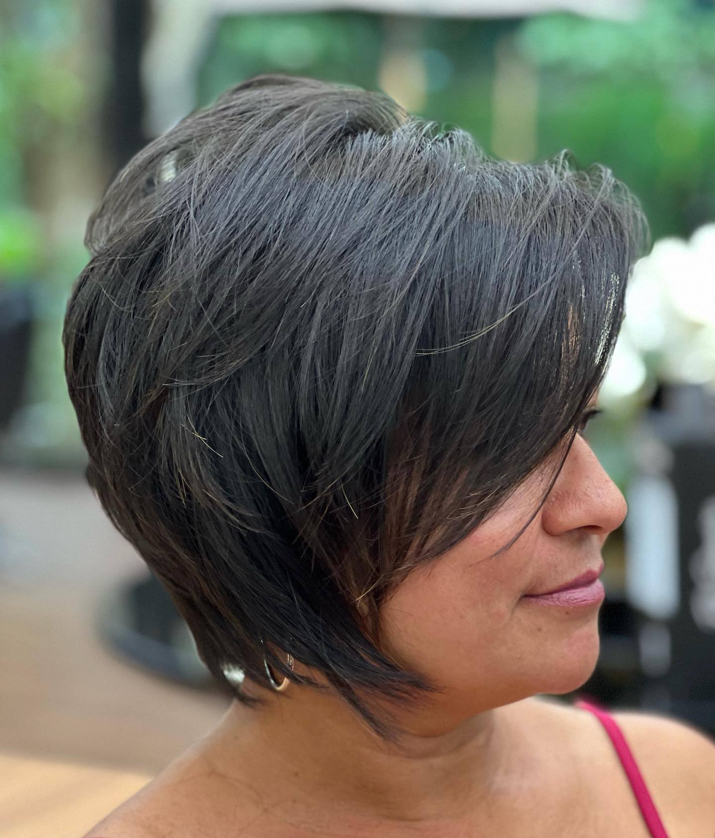 Shattered Tapered Pixie Bob for Thick Hair